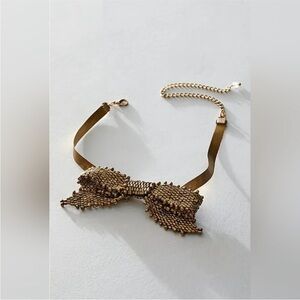 NWT Free People Backstage Pass Choker - Bronze / gold - one size